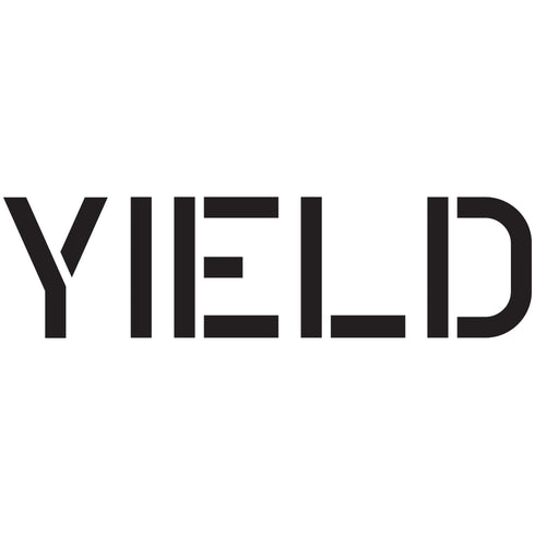 Yield Parking Lot Marking Stencil